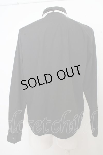 画像3: MILK BOY シャツ.タイ付きコウモリ襟　17AW /ブラック/- O-23-07-07-047-MI-sh-OW-ZT375 (3)