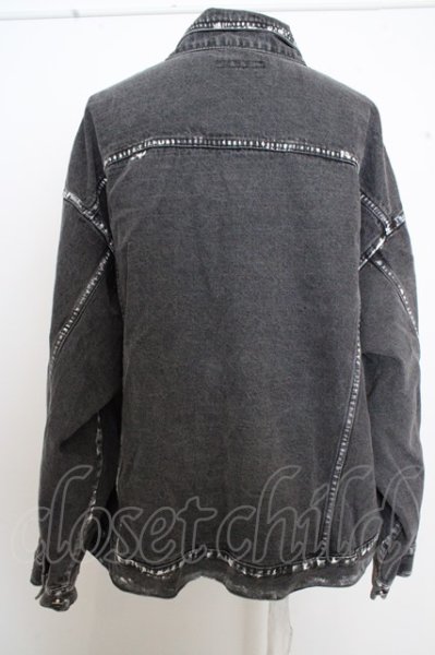 画像3: GRAMOUR ジャケット.ペイントコーティングオーバーサイズトラッカー /グレー/ O-23-07-11-033-RA-ja-YM-ZT379 (3)