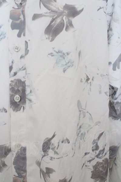 画像2: VANQUISH シャツ.フラワー総柄ロング /ホワイト/S O-23-07-11-003-VA-sh-YM-ZT375 (2)