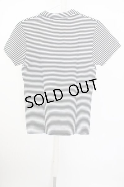 画像2: Black by VANQUISH Tシャツ.リップルボーダーVネック T-23-07-14-006-Bl-ts-YM-ZT058 (2)