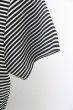 画像4: Black by VANQUISH Tシャツ.リップルボーダーVネック T-23-07-14-006-Bl-ts-YM-ZT058 (4)