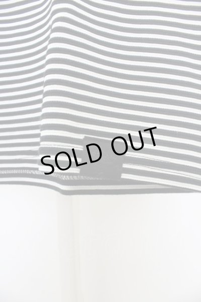 画像5: Black by VANQUISH Tシャツ.リップルボーダーVネック T-23-07-14-006-Bl-ts-YM-ZT058 (5)