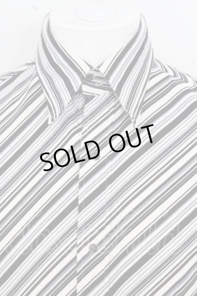 画像2: TORNADO MART シャツ.ストレッチスムースストライプ /ブラックｘホワイト/M O-23-07-17-018-TO-sh-YM-ZT302 (2)