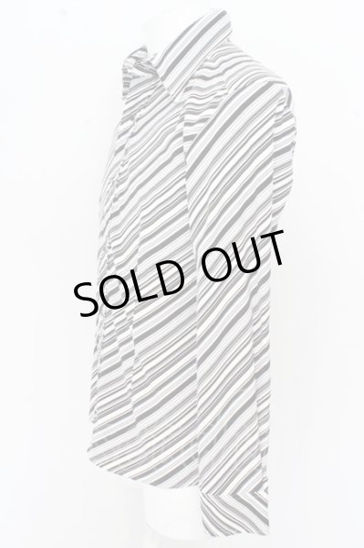 画像4: TORNADO MART シャツ.ストレッチスムースストライプ /ブラックｘホワイト/M O-23-07-17-018-TO-sh-YM-ZT302 (4)