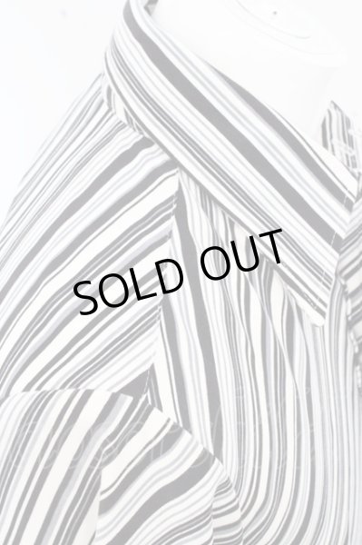 画像7: TORNADO MART シャツ.ストレッチスムースストライプ /ブラックｘホワイト/M O-23-07-17-018-TO-sh-YM-ZT302 (7)