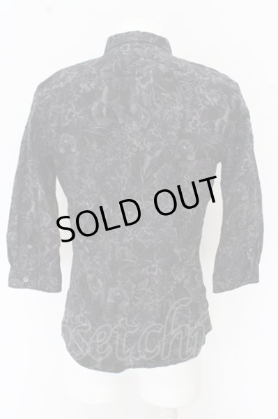 画像6: TORNADO MART シャツ.コットンシュリンクフラワー7S /ブラック/L O-23-07-17-031-TO-sh-YM-ZT302 (6)