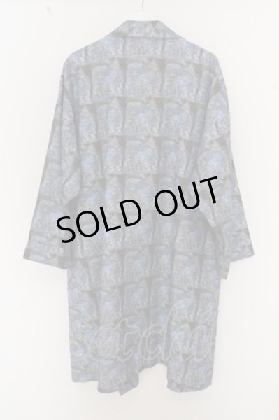 画像4: HARE コート.総柄ロングガウン /ブルー/M O-23-07-17-039-HA-ou-YM-ZT343 (4)