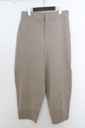 【セール】ZARA パンツ.スーパーストレッチワイド /ライトカーキ/EU L-XL O-23-07-23-022-ZA-pa-YM-ZT381