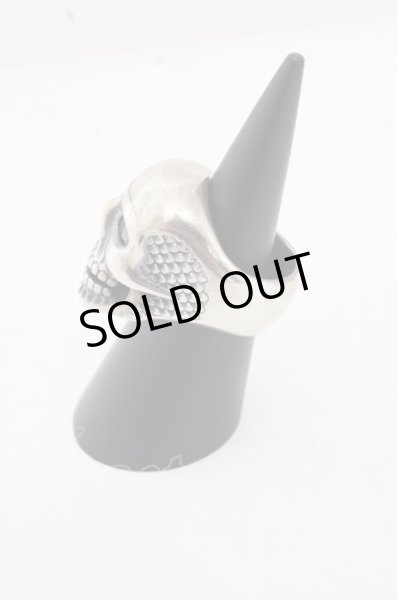 画像2: TORNADO MART リング.ジョンソンスカル /シルバーｘブラック/M(19号) O-23-07-24-030-TO-za-YM-ZT494 (2)