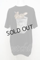 【SALE】MILK BOY Tシャツ.【タグ付き】BUNNY TRASH /ブラック/XL O-23-07-25-027-MI-ts-YM-ZT425