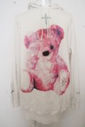 【セール】TRAVAS TOKYO パーカー.FURRY BEARプルオーバー'21SS /ホワイト/F O-23-07-25-004-TR-to-YM-ZT070
