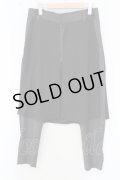【SALE】NO ID. BLACK パンツ.レイヤードスキニートラウザーズ /ミックス（ブラックｘグレー）/1 O-23-07-25-059-NO-pa-YM-ZT383