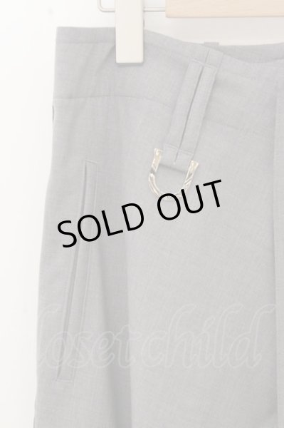 画像2: kiryuyrik パンツ.サルエルボンデージ /グレー/S O-23-07-25-063-ki-pa-YM-ZT383 (2)