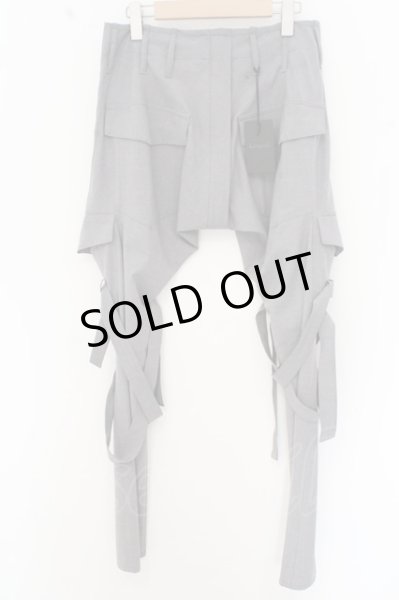 画像3: kiryuyrik パンツ.サルエルボンデージ /グレー/S O-23-07-25-063-ki-pa-YM-ZT383 (3)