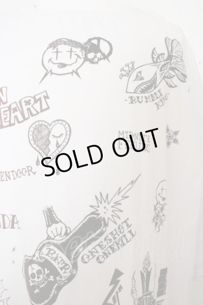 画像2: PROPA9ANDA Tシャツ.SCRAP FLASH ビッグTEE /ホワイト/L O-23-07-25-009-PR-ts-YM-ZT387 (2)