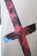 画像2: NO ID. BLACK Tシャツ.クラウドクロスプリント /グレー/ONE O-23-07-25-014-NO-ts-YM-ZT164 (2)