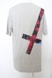 画像4: NO ID. BLACK Tシャツ.クラウドクロスプリント /グレー/ONE O-23-07-25-014-NO-ts-YM-ZT164 (4)