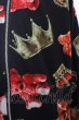 画像2: TRAVAS TOKYO パーカー.くま王冠総柄ZIP'20AW /ブラック/F O-23-07-25-019-TR-to-YM-ZT387 (2)