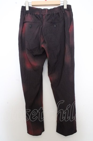 画像3: NO ID. BLACK パンツ.グラデーションプリントアンクルイージートラウザーズ /レッド/3 O-23-07-26-037-NO-pa-YM-ZT227 (3)