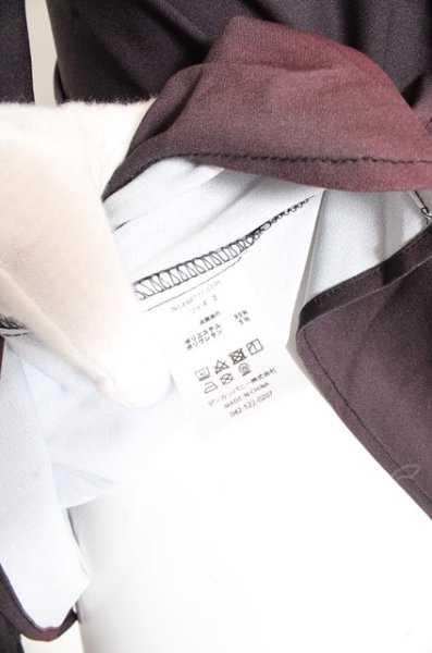 画像4: NO ID. BLACK シャツ.グラデーションプリントフライフロント /レッド/2 O-23-07-26-010-NO-sh-YM-ZT224 (4)