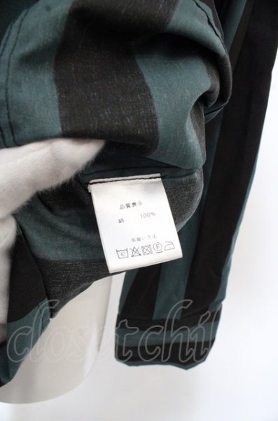 画像3: Casper John シャツ.オーバーシルエットストライプ /ブルーグレイｘブラック/ O-23-07-26-013-Ca-sh-YM-ZT052 (3)