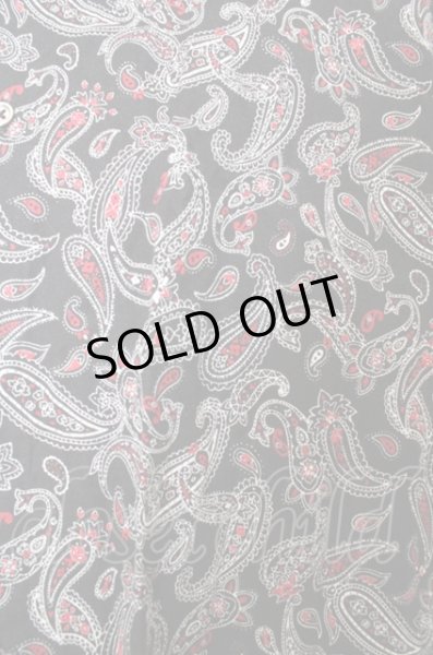 画像2: DANKE SCHON シャツ.ペイズリーレイヤード /ブラックｘレッド/F O-23-07-26-014-DA-sh-YM-ZT100 (2)