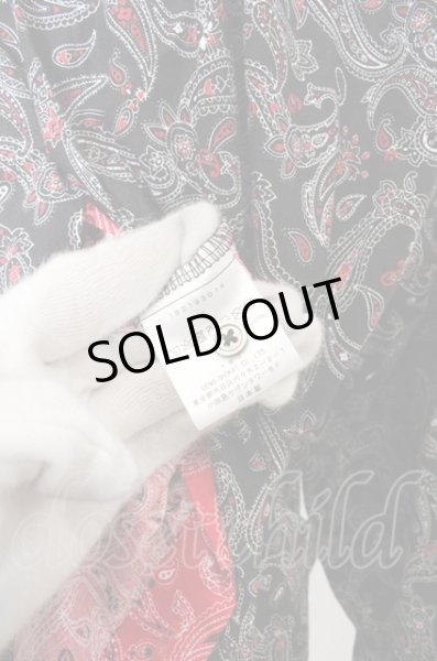 画像3: DANKE SCHON シャツ.ペイズリーレイヤード /ブラックｘレッド/F O-23-07-26-014-DA-sh-YM-ZT100 (3)