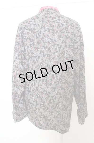 画像4: DANKE SCHON シャツ.ペイズリーレイヤード /ブラックｘレッド/F O-23-07-26-014-DA-sh-YM-ZT100 (4)