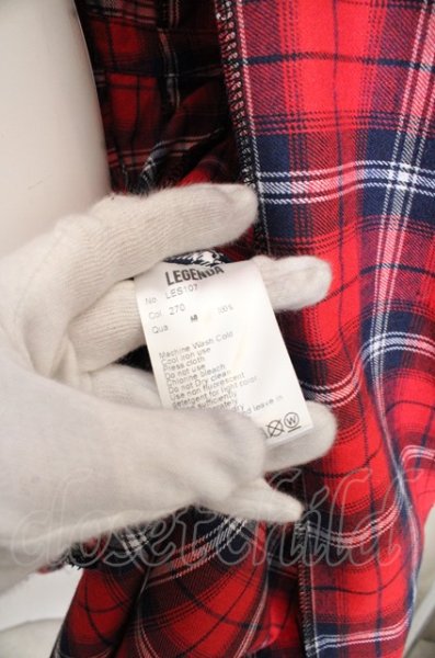 画像3: LEGENDA コート.カットオフタータン五分袖シャツ /レッド/ O-23-07-26-017-LE-ou-YM-ZT182 (3)