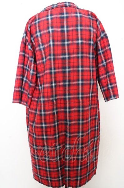 画像4: LEGENDA コート.カットオフタータン五分袖シャツ /レッド/ O-23-07-26-017-LE-ou-YM-ZT182 (4)