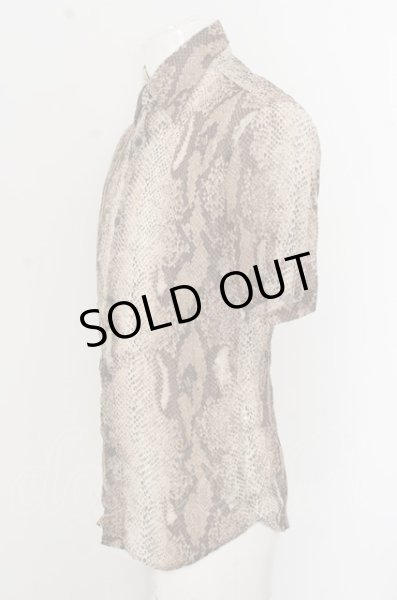 画像2: TORNADO MART シャツ.パイソンシースルー半袖'15SS /ブラウン/M O-23-07-28-033-TO-sh-YM-ZT393 (2)