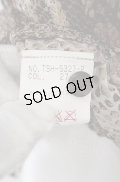 画像4: TORNADO MART シャツ.パイソンシースルー半袖'15SS /ブラウン/M O-23-07-28-033-TO-sh-YM-ZT393 (4)