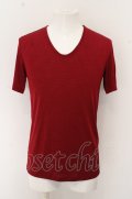 【SALE】TORNADO MART Tシャツ.【タグ付き】アニマルテレコUネック /ボルドー/M O-23-07-28-035-TO-ts-YM-ZT393