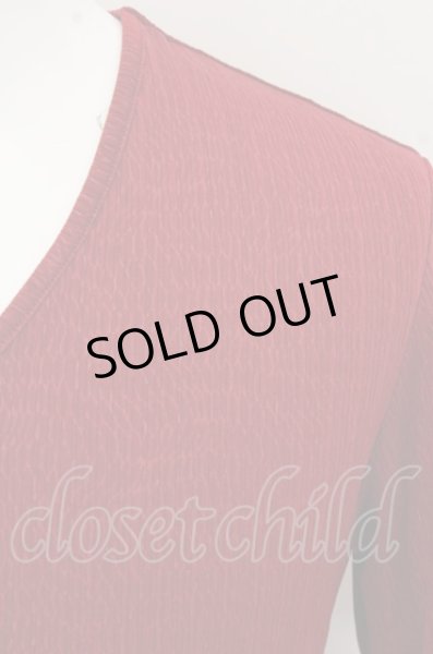 画像2: TORNADO MART Tシャツ.【タグ付き】アニマルテレコUネック /ボルドー/M O-23-07-28-035-TO-ts-YM-ZT393 (2)