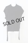 【SALE】ZARA ニット.スリットコードサイドノースリーブ /ブラック/EU S O-23-08-02-001-ZA-to-YM-ZT405