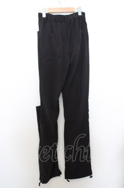 画像3: NieR Clothing パンツ.膝スリットロング /ブラック/F O-23-08-03-024-Ni-pa-OW-ZT041 (3)