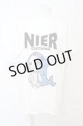 【SALE】NieR Clothing Tシャツ.WHITE COTTON T-SHIRT【SHARK】 /ホワイト/XL O-23-08-09-001-Ni-ts-IG-ZT422