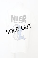 【SALE】NieR Clothing Tシャツ.WHITE COTTON T-SHIRT【SHARK】 /ホワイト/XL O-23-08-09-001-Ni-ts-IG-ZT422