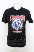 【SALE】Black by VANQUISH Tシャツ.GROWL LESSER PANDA クルーネック〜JAPAN MADE〜 /ブラック/S O-23-08-09-035-Bl-sh-IG-ZT058