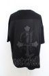 画像4: AGEM/9 Tシャツ.メッシュレイヤードラインストーン /ブラック/F O-23-08-09-039-AG-ts-YM-ZT427 (4)