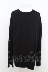 【SALE】minority カットソー.人ノ心ニ巣喰ウ闇Sweatshirt /ブラック/F O-23-08-09-044-MI-sh-YM-ZT069