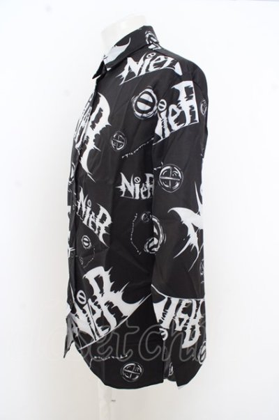 画像2: 【SALE】NieR Clothing シャツ.ORIGINAL Y-Shirt /ブラック?ホワイト/F O-23-08-09-007-Ni-sh-IG-ZT180
