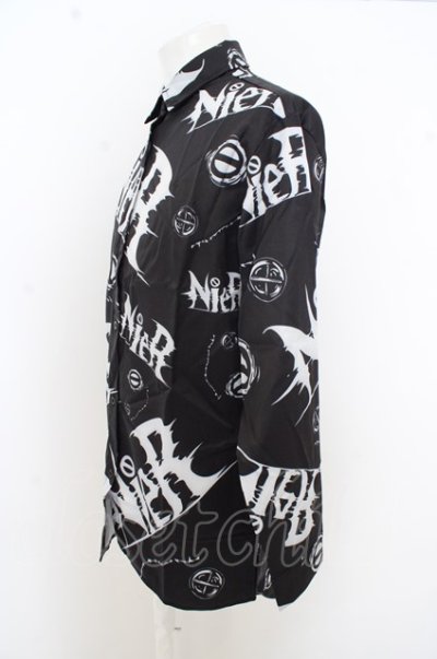 画像2: 【SALE】NieR Clothing シャツ.ORIGINAL Y-Shirt /ブラック?ホワイト/F O-23-08-09-007-Ni-sh-IG-ZT422