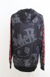 画像4: NieR Clothing パーカー.PULLOVER PARKA【RED FACE】 /ブラック?レッド/F O-23-08-09-008-Ni-to-IG-ZT180 (4)