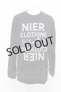 【SALE】NieR Clothing カットソー.ロゴオールキャラクター /ブラック/LL O-23-08-09-011-Ni-to-IG-ZT411