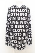 【SALE】NieR Clothing パーカー.ロゴ総柄 /ブラック?ホワイト/F O-23-08-09-012-Ni-to-IG-ZT045