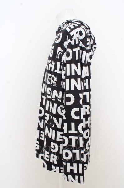 画像2: NieR Clothing パーカー.ロゴ総柄 /ブラック?ホワイト/F O-23-08-09-012-Ni-to-IG-ZT045 (2)