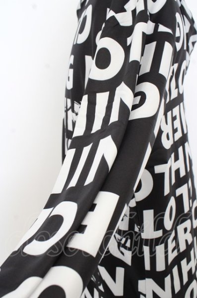 画像3: NieR Clothing パーカー.ロゴ総柄 /ブラック?ホワイト/F O-23-08-09-012-Ni-to-IG-ZT045 (3)