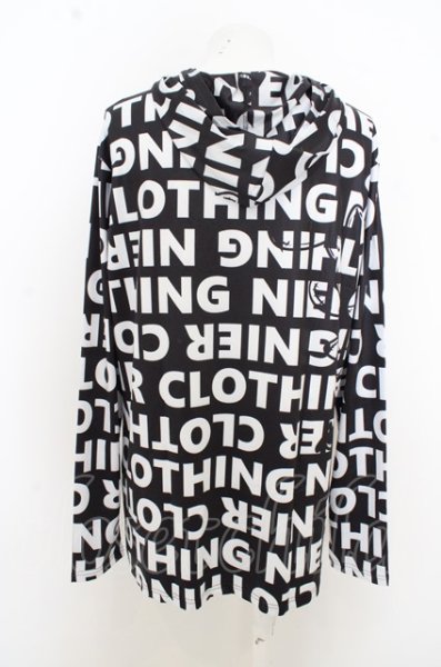 画像4: NieR Clothing パーカー.ロゴ総柄 /ブラック?ホワイト/F O-23-08-09-012-Ni-to-IG-ZT045 (4)