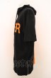 画像2: NieR Clothing パーカー.半袖TWO-TONE 3ZIP PARKA /ブラック?オレンジ/F O-23-08-09-013-Ni-to-IG-ZT411 (2)